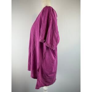 Free People- V Neck Tee Lilac Wine - Women - Small